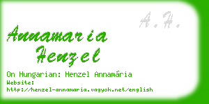 annamaria henzel business card